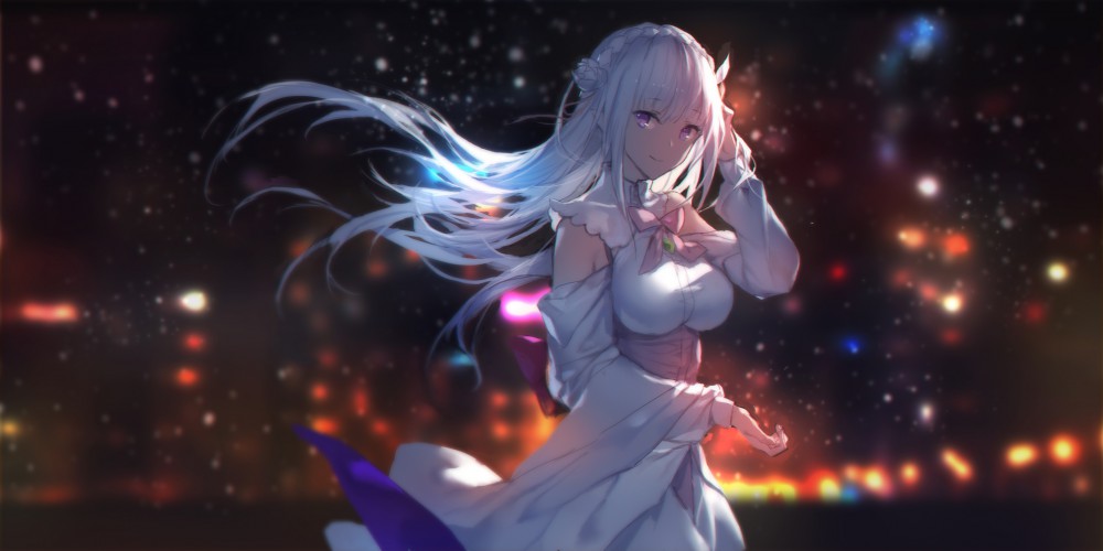 《Re：从零开始的异世界生活》爱蜜莉雅动漫电脑壁纸(2976x1488)