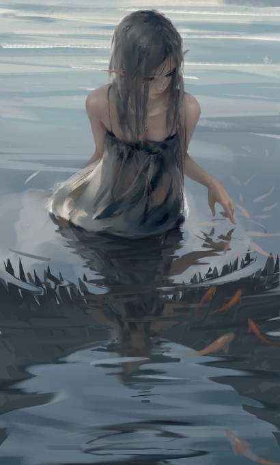 冰公主海琴烟鬼刀4k手机壁纸(2861x4742)