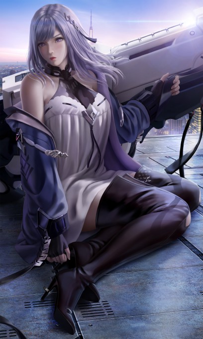 《机动战队》迪妮莎4k竖屏手机壁纸(2304x3840)