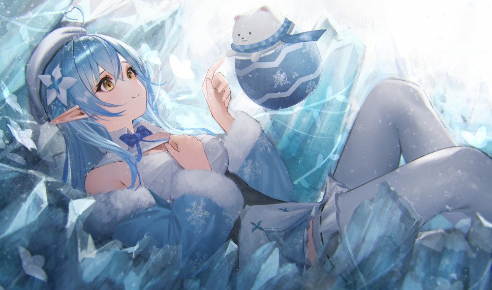 动漫美女雪花菈米电脑8k桌面壁纸
