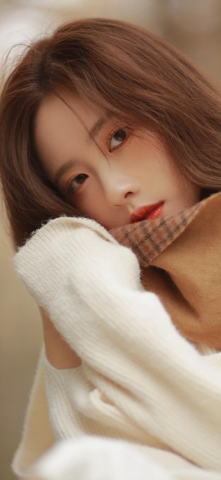 网红梨涡允允美女手机壁纸
