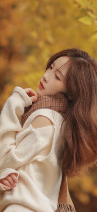 网红梨涡允允美女手机壁纸