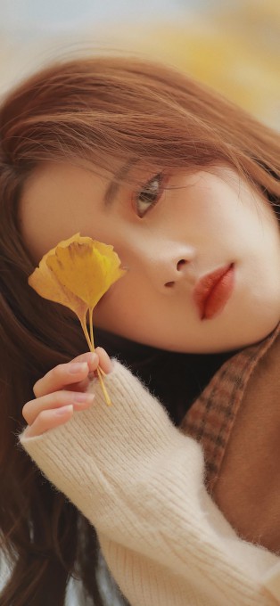 网红梨涡允允美女手机壁纸