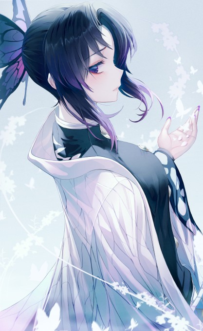 《鬼灭之刃》蝴蝶忍5k手机壁纸(3442x5617)