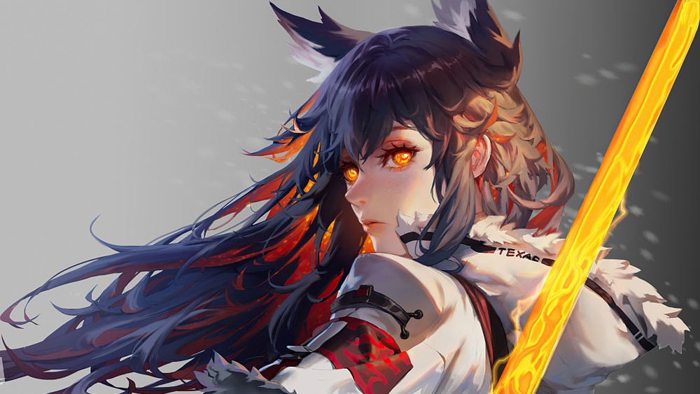 《明日方舟》德克萨斯4k桌面壁纸