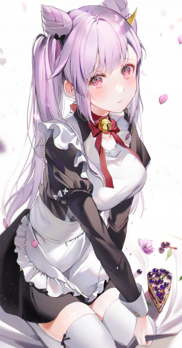 原神刻晴女仆装手机壁纸(1697x3238)