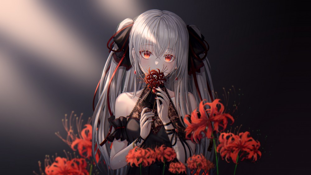 Funii画师动漫女孩4k桌面壁纸