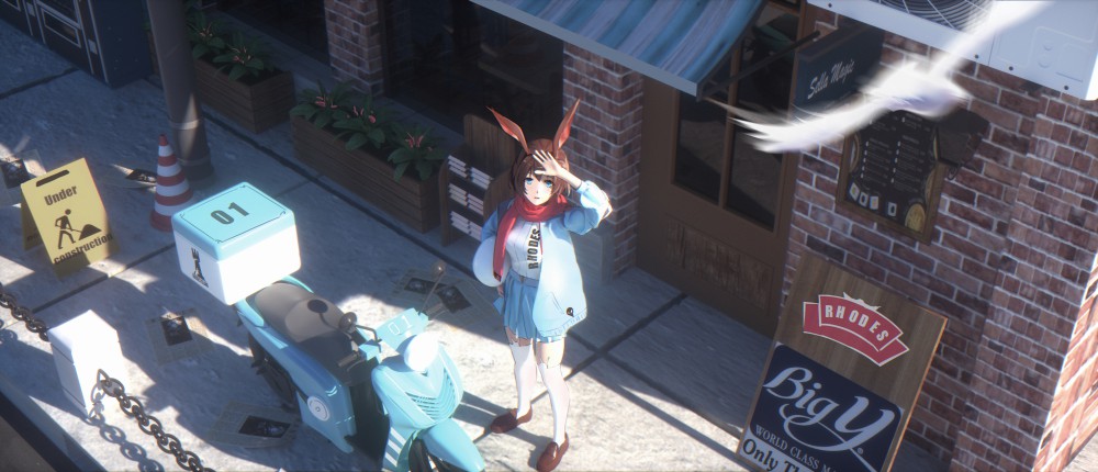 《明日方舟》阿米娅6k带鱼屏桌面壁纸(6580x2828)