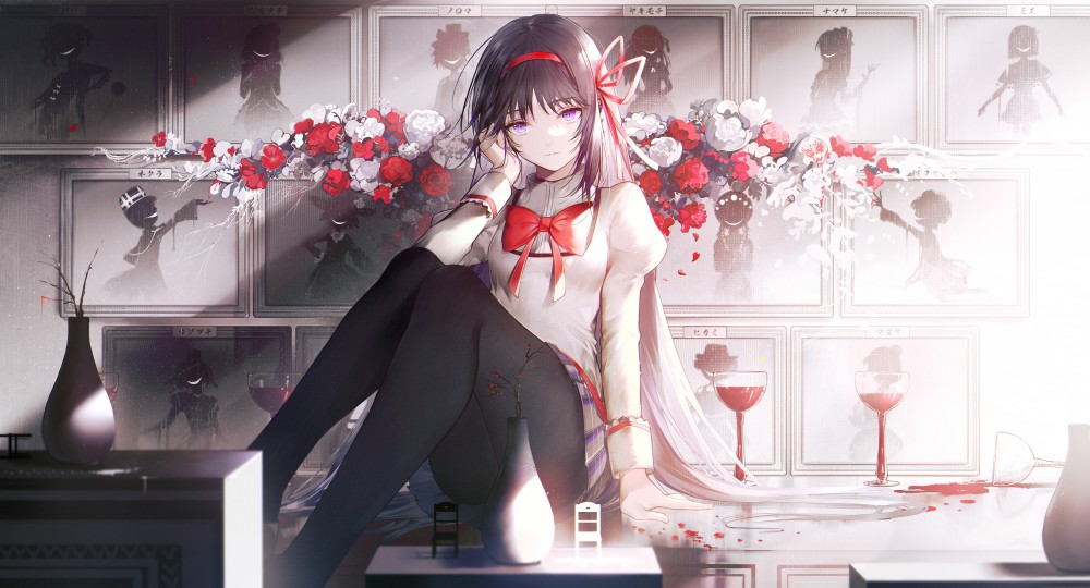 《魔法少女小圆》晓美焰2k桌面壁纸