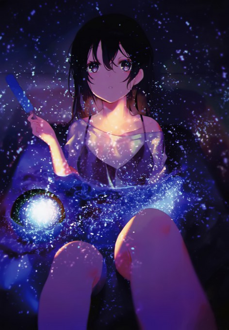 星辰动漫女孩手机壁纸(2789x4015)