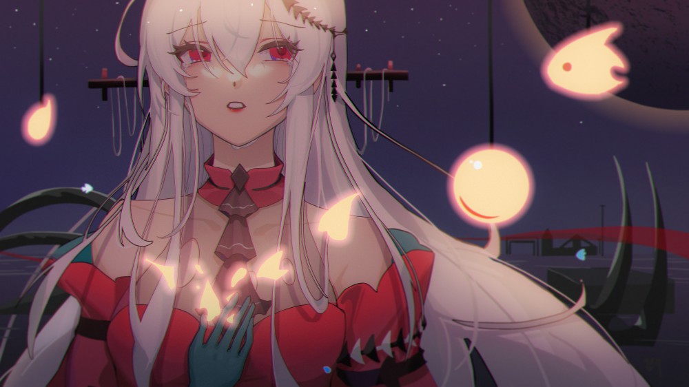 《明日方舟》斯卡蒂2k电脑桌面壁纸