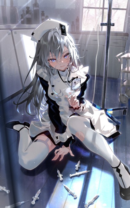 动漫美女护士小姐姐手机4k壁纸