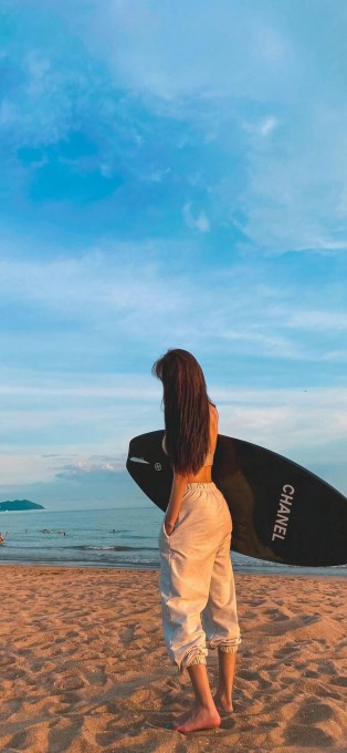 海边美女