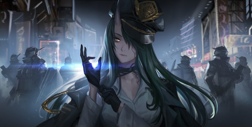 《明日方舟》星熊5k带鱼屏桌面壁纸(5509x2780)