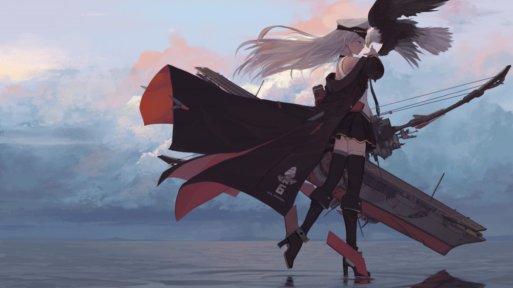 《碧蓝航线》企业4k桌面壁纸(5000x2813)