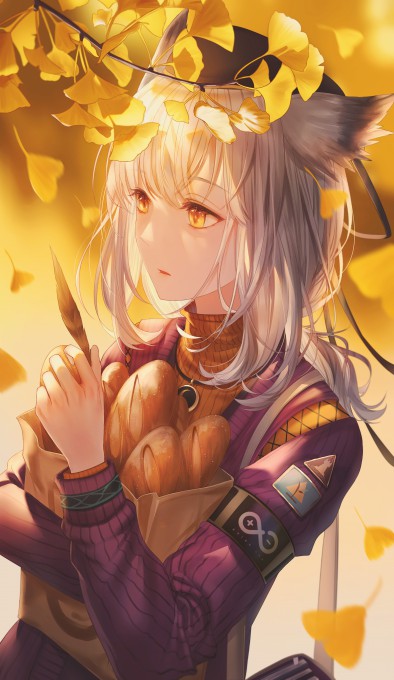 《明日方舟》白面鸮5k手机竖屏壁纸