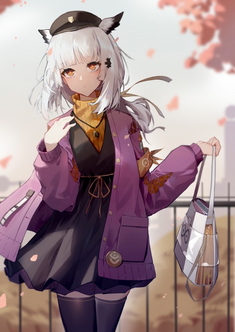 《明日方舟》白面鸮2k手机竖屏壁纸(2480x3508)