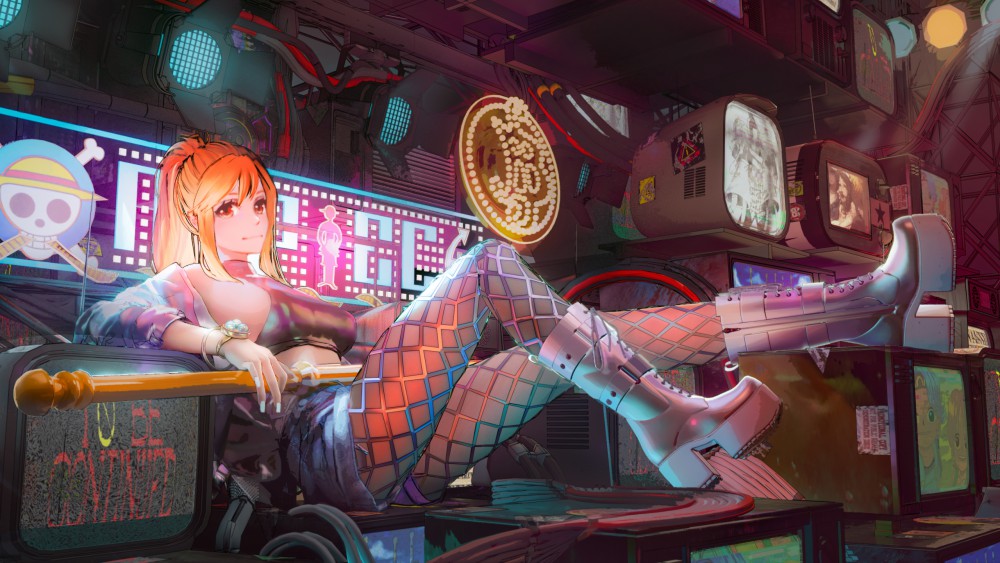 航海王娜美2k桌面壁纸(2560x1440)