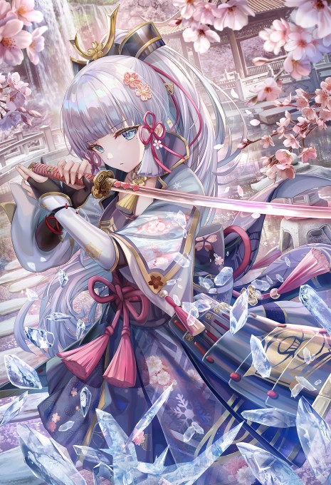 《原神》神里绫华2k手机壁纸