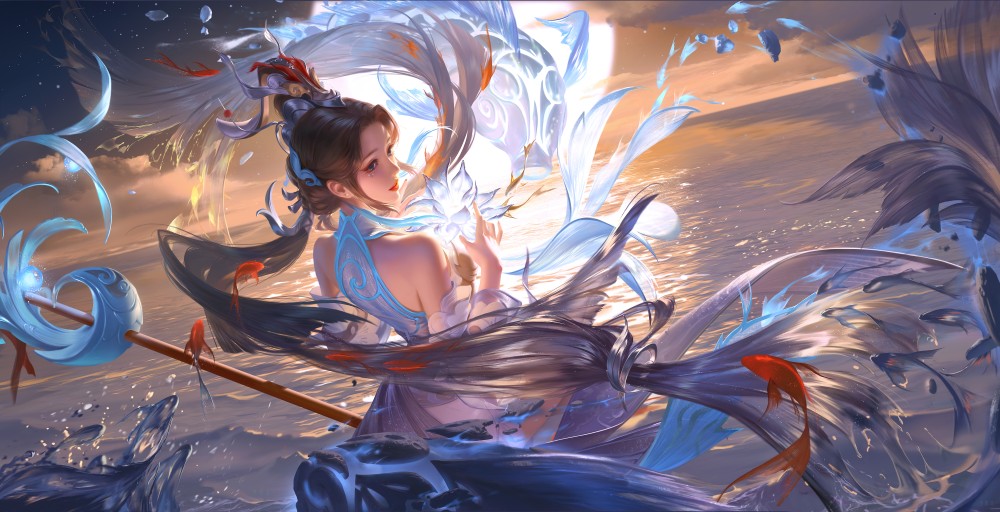 王者荣耀白鹤梁神女大乔5k电脑桌面壁纸(5628x2880)