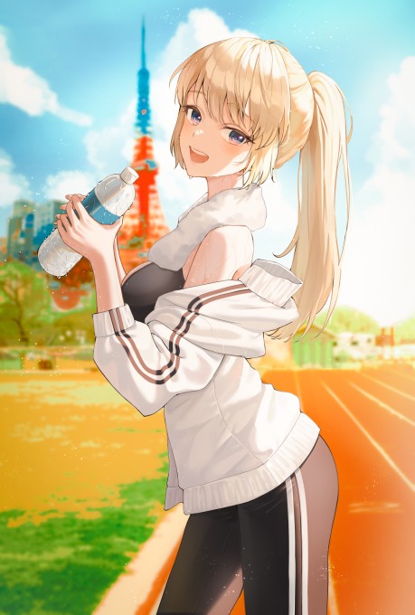 运动装美女4k手机壁纸