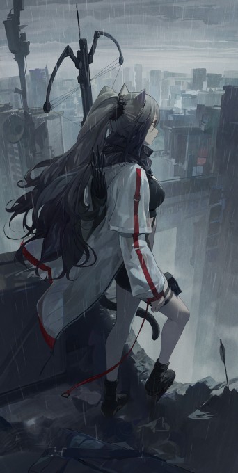 《明日方舟》黑5k手机壁纸(2976x5922)