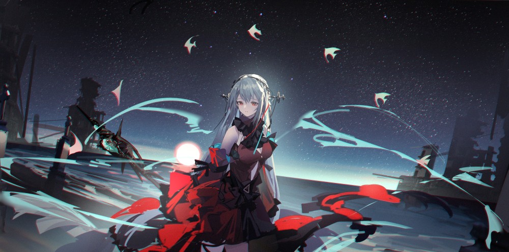 《明日方舟》斯卡蒂4k电脑桌面壁纸