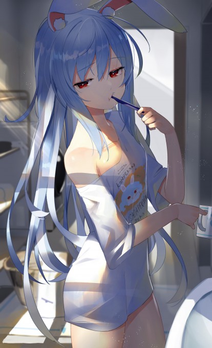兔田佩克拉2k手机壁纸(1794x2946)