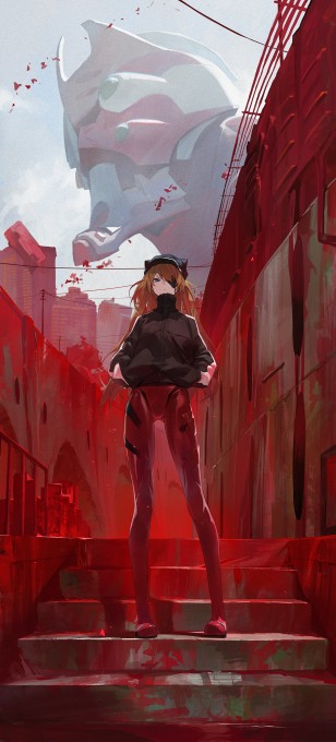《新世纪福音战士》惣流·明日香·兰格雷2k手机壁纸