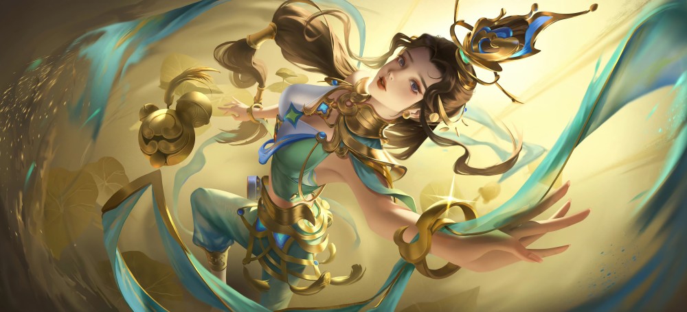 王者荣耀貂蝉遇见胡旋6k电脑桌面壁纸