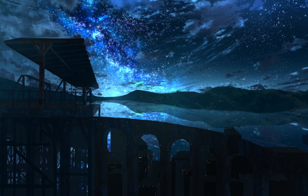 夜晚星空4k电脑桌面壁纸