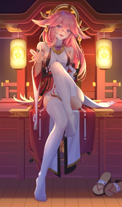 《原神》八重神子6k手机壁纸(4000x6753)