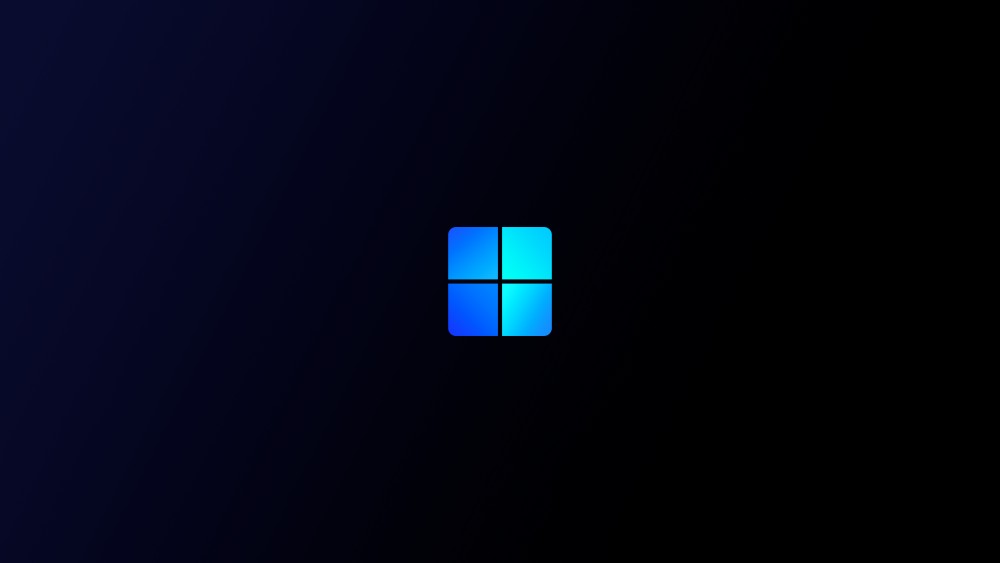 windows11桌面黑色背景4k电脑壁纸