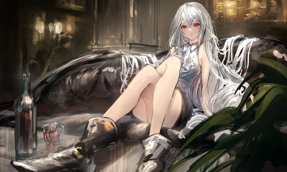 《明日方舟》斯卡蒂4k电脑桌面壁纸