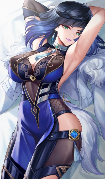 《原神》夜兰5k手机壁纸(3372x5730)
