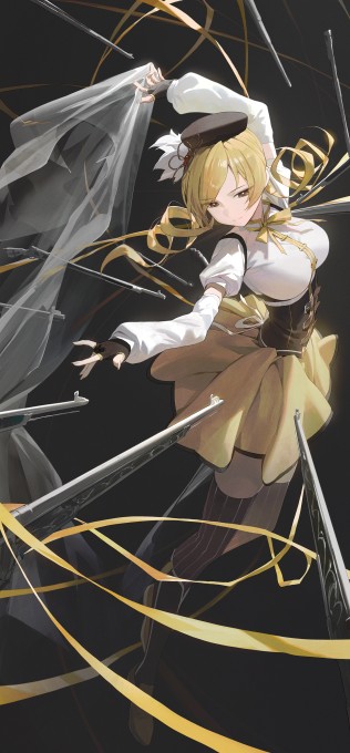 《魔法少女小圆》巴麻美2k手机壁纸