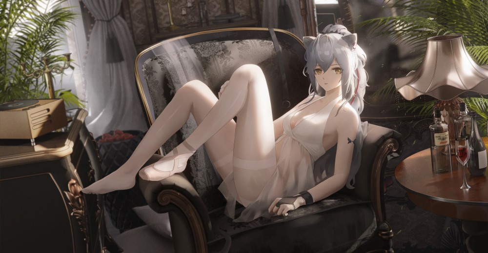 《明日方舟》黑5k电脑桌面壁纸
