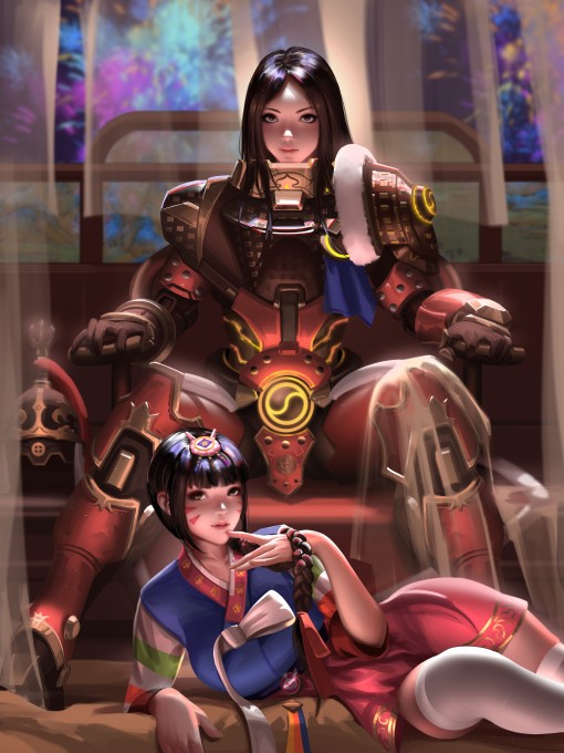 《守望先锋》D.Va4k手机壁纸
