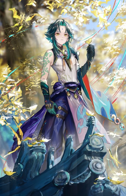 《原神》魈4k手机壁纸(2637x4096)