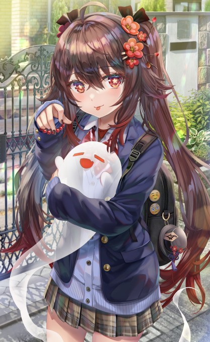 《原神》胡桃8k手机壁纸