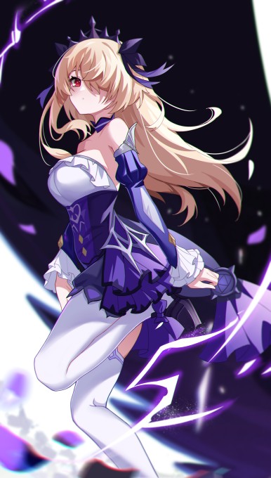 《原神》菲谢尔8k手机壁纸(4370x7697)