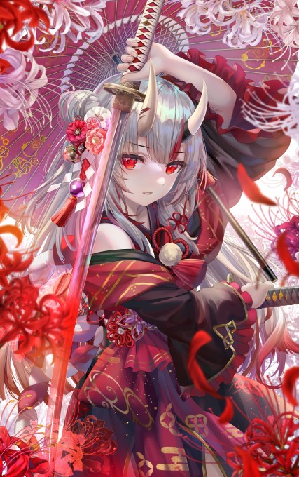 百鬼绫目8k手机壁纸(6975x11098)
