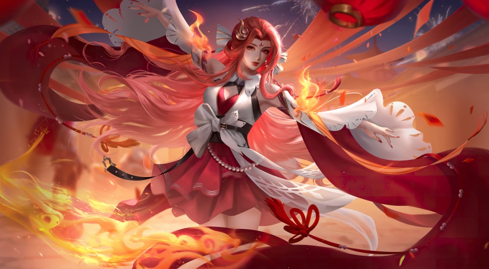 《王者荣耀》貂蝉唤灵魅影6k电脑桌面壁纸