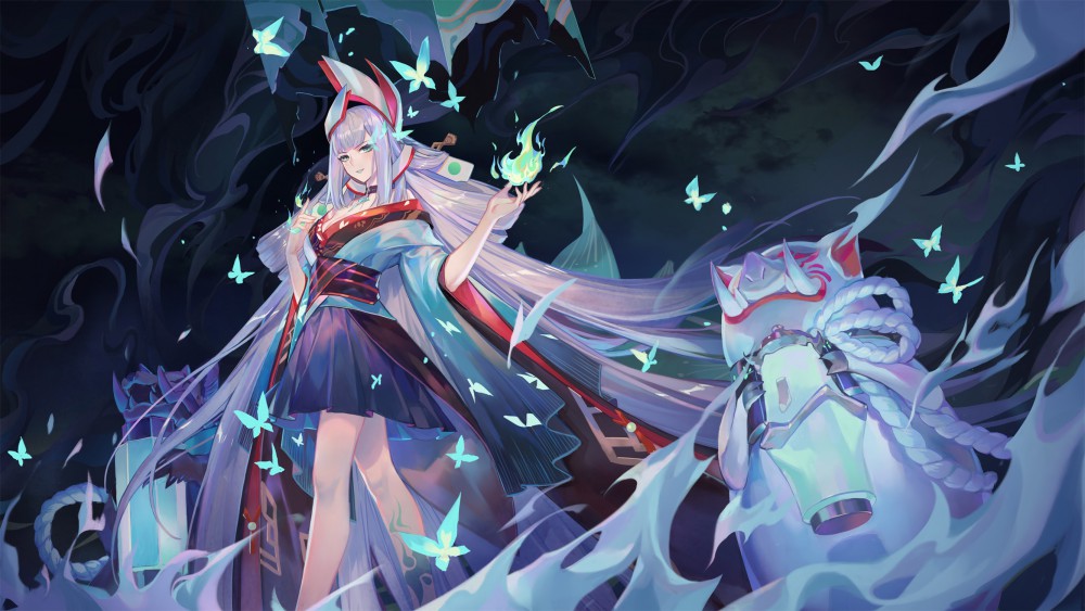 《阴阳师》青行灯2k电脑桌面壁纸