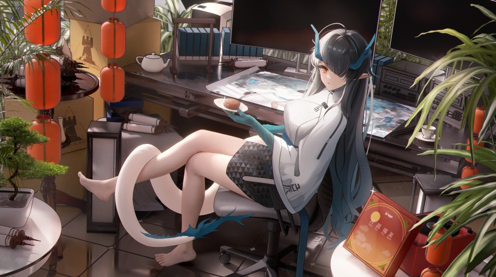 《明日方舟》夕4k电脑桌面壁纸