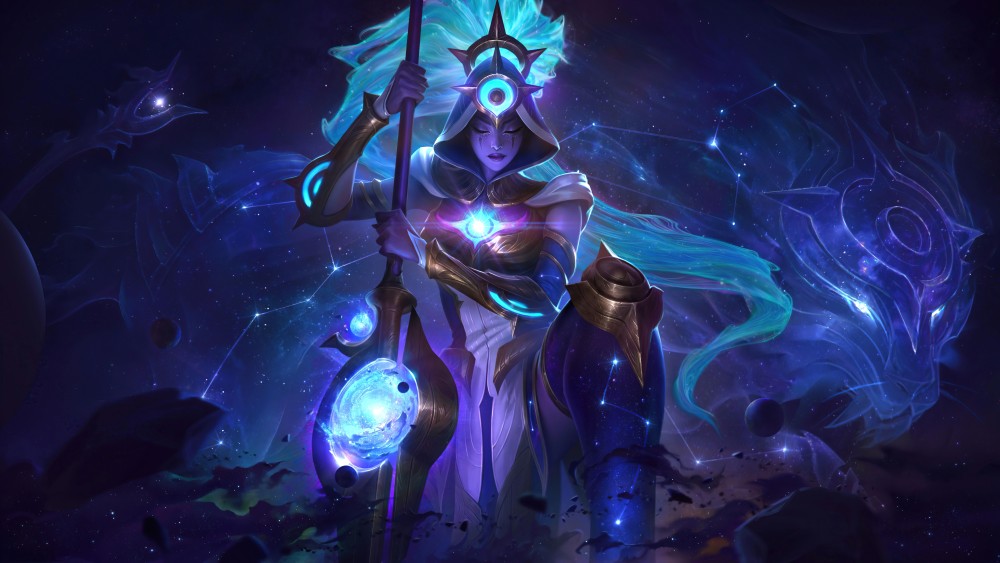 《英雄联盟》奈德丽狮子星神8k电脑桌面壁纸