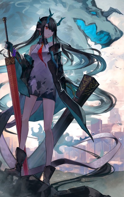 《明日方舟》夕高清手机壁纸