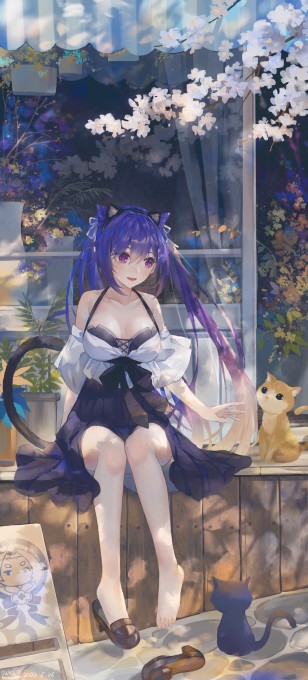 《原神》刻晴5k手机壁纸