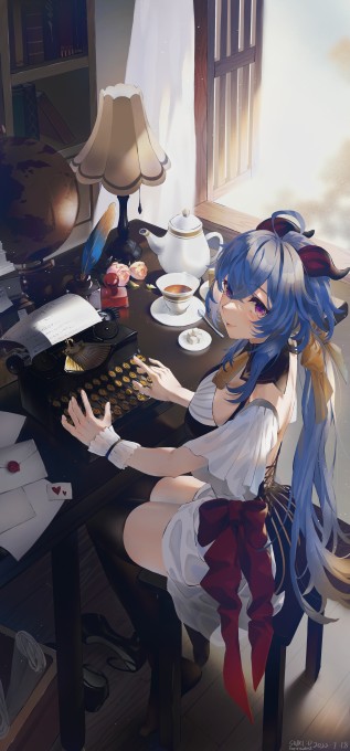 《原神》甘雨5k手机壁纸