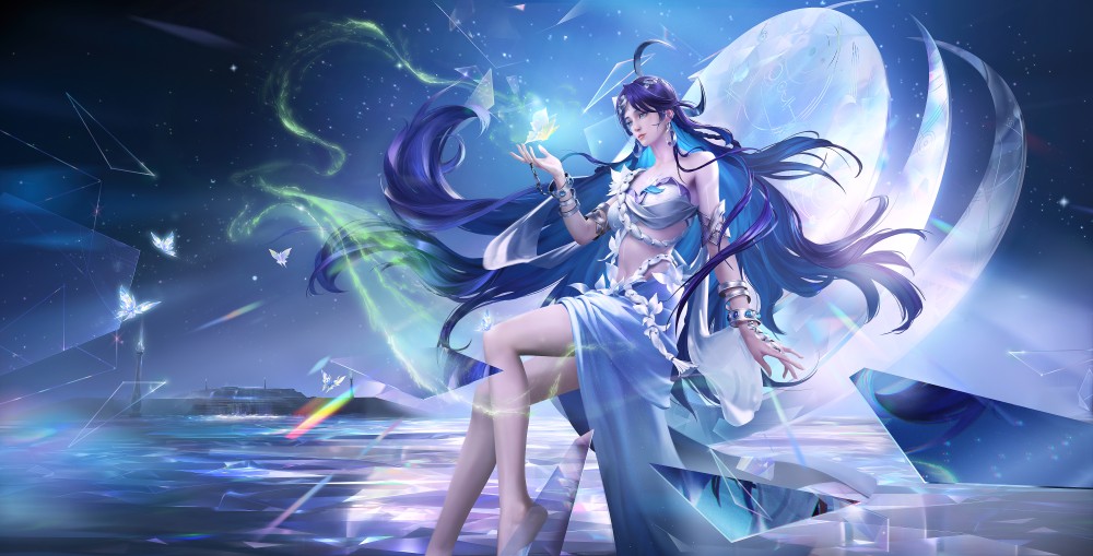 王者荣耀永夜之心海月6k电脑桌面壁纸
